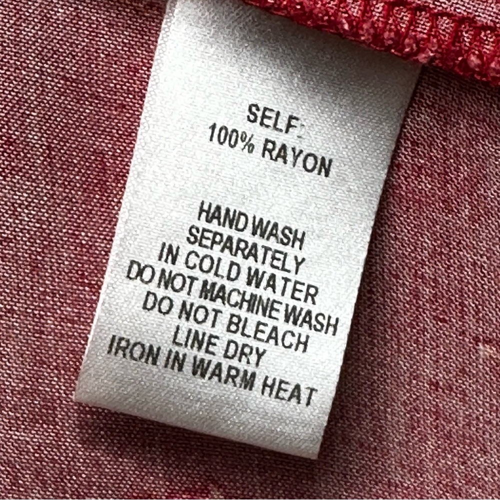 LULUS- Boho Red 🌹Floral Deep V-Neck Mini Dress (L) - Picture 12 of 13